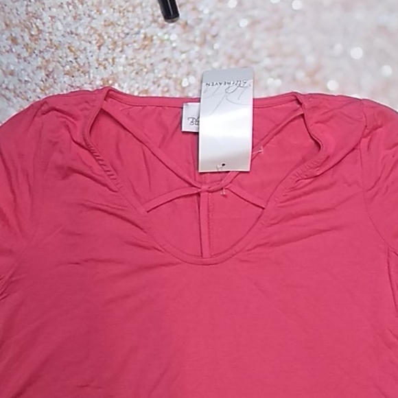 Beautiful Salmon Colored Calf Length Tunic Top NWT - Picture 2 of 2